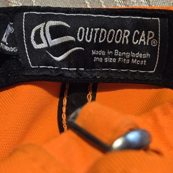 Outdoor Cap Co Size Matters Buck Skull Camouflage Q3 Neon Orange Camo Cap - Picture 7 of 13